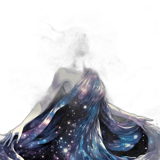 dress, mask, hair, crown, fantasy art, watercolor, concept art, pixel art transparent PNG cut-out