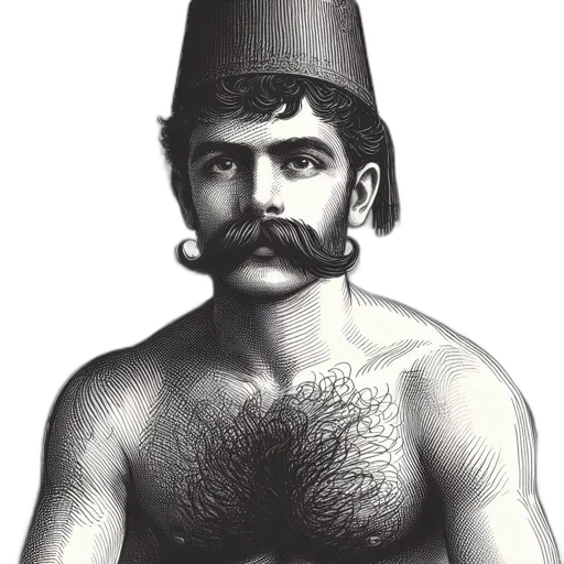 hat, face, staff, mask, photorealistic, pencil sketch, concept art, oil painting transparent PNG cut-out