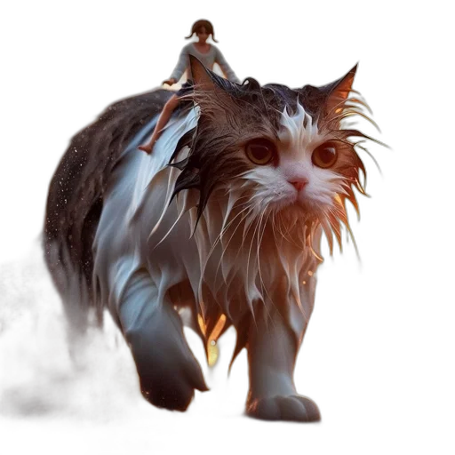 creature, dragon, animal, staff, concept art, fantasy art, 3d render, photorealistic transparent PNG cut-out