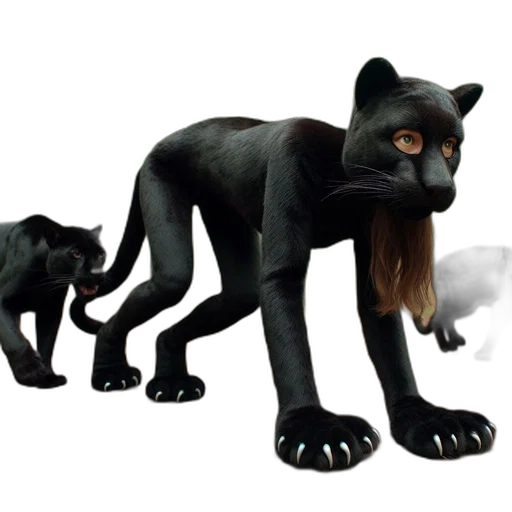 animal, creature, concept art, 3d render, fantasy art, photorealistic, dense, forest transparent PNG cut-out