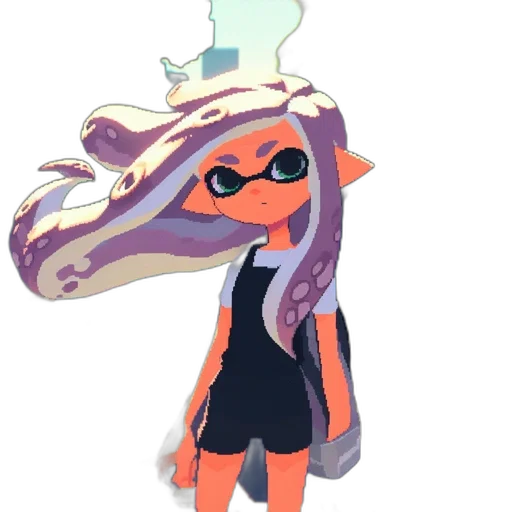 dress, mask, jacket, staff, concept art, vaporwave, 3d render, pixel art transparent PNG cut-out