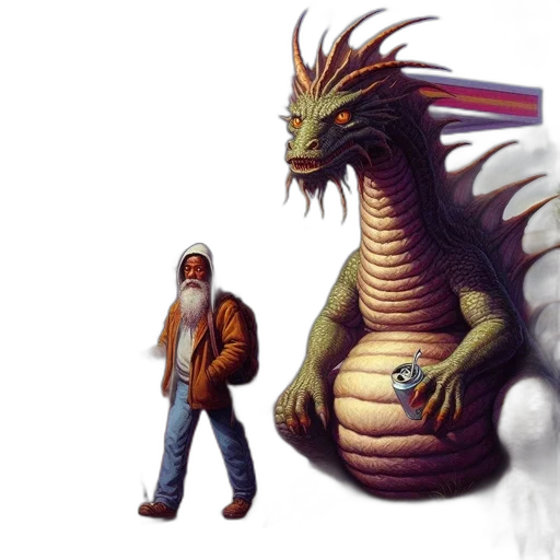 dragon, creature, concept art, fantasy art, pixel art, 3d render, fire, longmont transparent PNG cut-out