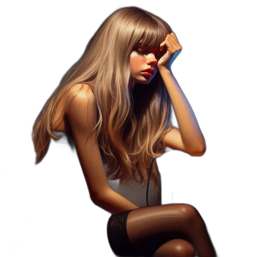 hair, dress, photorealistic, concept art, pixel art, cartoon, young, blonde transparent PNG cut-out