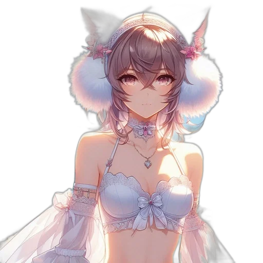 dress, crown, staff, mask, anime, concept art, fantasy art, watercolor transparent PNG cut-out