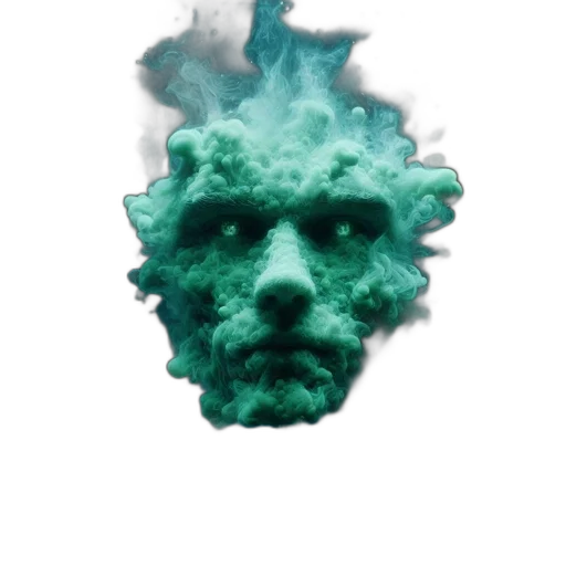 mask, face, dragon, creature, vaporwave, 3d render, concept art, photorealistic transparent PNG cut-out