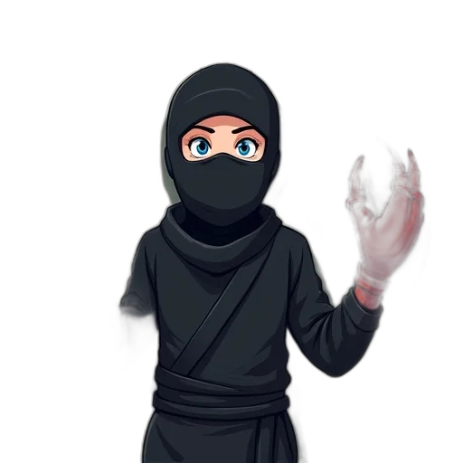 mask, staff, weapon, face, concept art, anime, pixel art, fantasy art transparent PNG cut-out