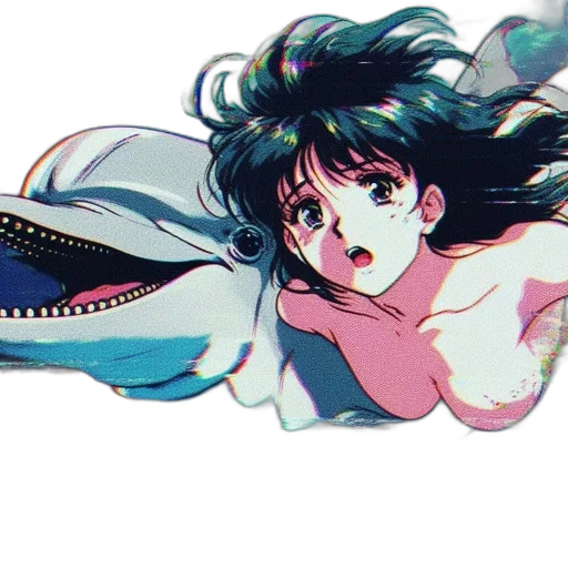 dragon, creature, weapon, animal, vaporwave, anime, pixel art, watercolor transparent PNG cut-out