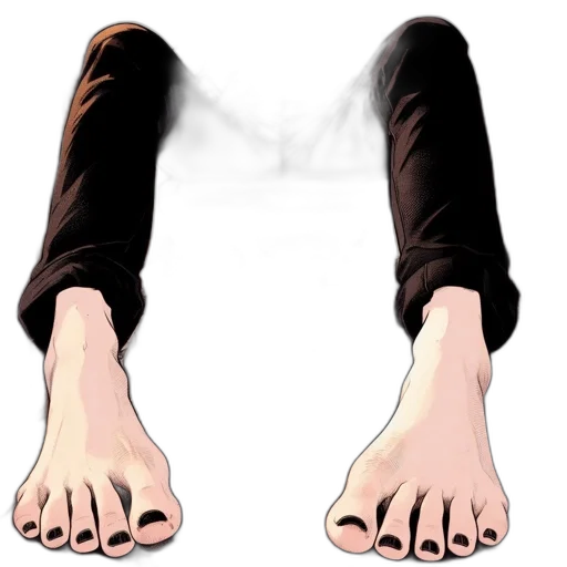 shoes, creature, hair, mask, concept art, anime, 3d render, photorealistic transparent PNG cut-out