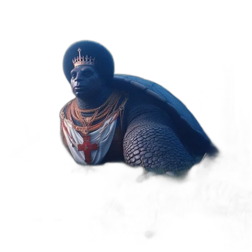creature, mask, crown, face, concept art, 3d render, fantasy art, photorealistic transparent PNG cut-out
