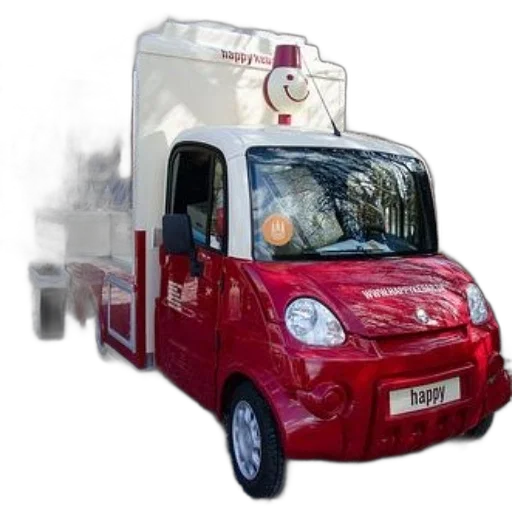 car, 3d render, photorealistic, red, white, food, truck, word transparent PNG cut-out
