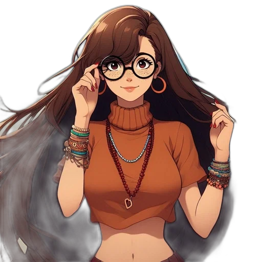 jewelry, dress, staff, hair, anime, pixel art, fantasy art, cartoon transparent PNG cut-out
