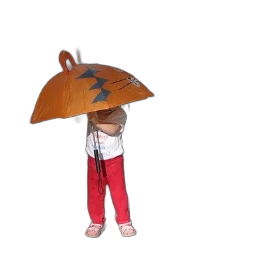 umbrella, jacket, staff, hat, concept art, 3d render, anime, pixel art transparent PNG cut-out