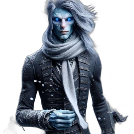 mask, jacket, staff, face, concept art, fantasy art, comic book art, photorealistic transparent PNG cut-out