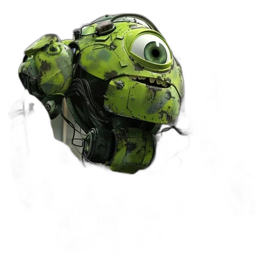 robot, mask, creature, animal, concept art, 3d render, photorealistic, fantasy art transparent PNG cut-out