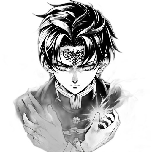 mask, crown, face, staff, anime, fantasy art, comic book art, concept art transparent PNG cut-out