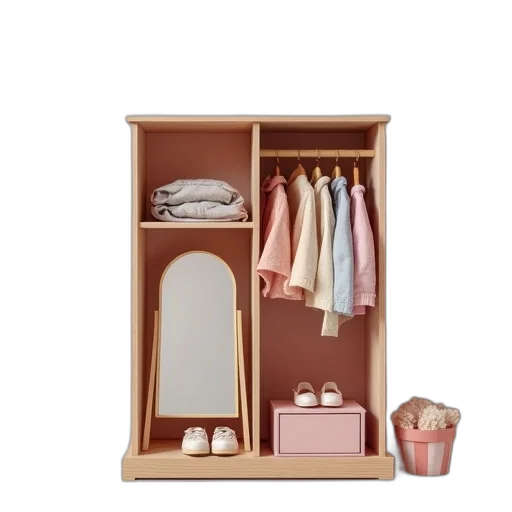 furniture, 3d render, pastel, earth tones transparent PNG cut-out
