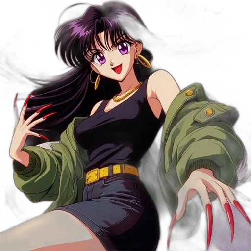 anime, concept art, vaporwave, pixel art, fire, dark, animated, character transparent PNG cut-out