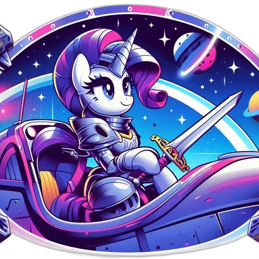 robot, vaporwave, concept art, pixel art, comic book art, outer space, illustrated, character transparent PNG cut-out