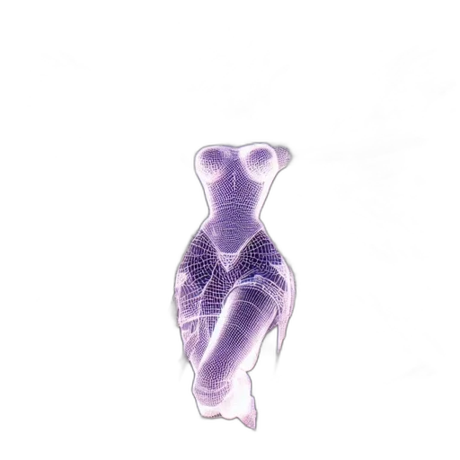 dress, bottle, jewelry, mask, 3d render, concept art, vaporwave, photorealistic transparent PNG cut-out