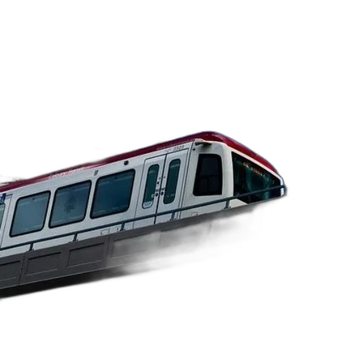 car, 3d render, concept art, photorealistic, modern, train, red, roof transparent PNG cut-out