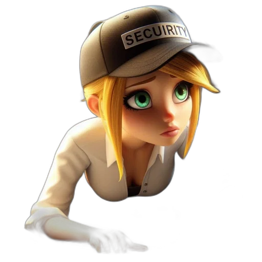 staff, hat, face, robot, concept art, 3d render, cartoon, anime transparent PNG cut-out
