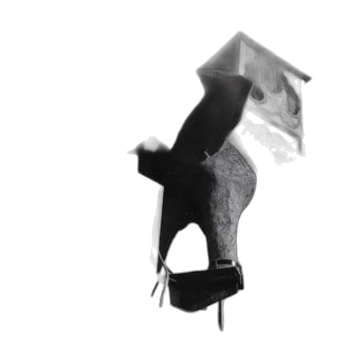 shoes, hat, umbrella, mask, 3d render, concept art, photorealistic, black transparent PNG cut-out