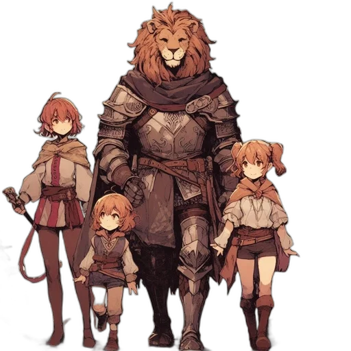 animal, staff, creature, sword, concept art, fantasy art, pixel art, comic book art transparent PNG cut-out