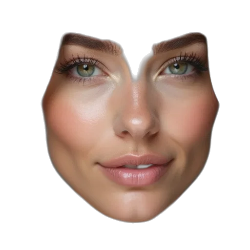 face, mask, crown, jewelry transparent PNG cut-out