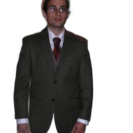 jacket, staff, face, robot transparent PNG cut-out