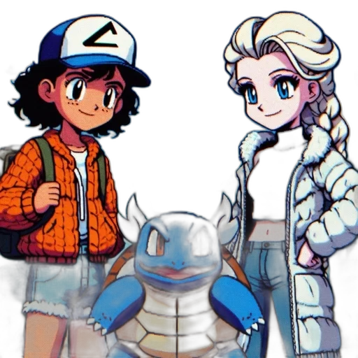 jacket, robot, concept art, vaporwave, pixel art, comic book art, underwater, pastel transparent PNG cut-out