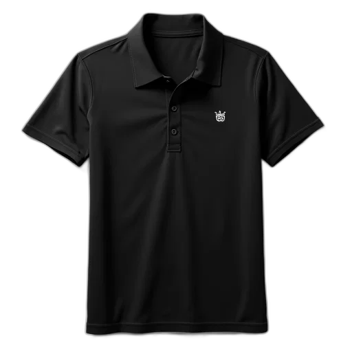 jacket, staff, 3d render, monochrome, black, polo, shirt, collar transparent PNG cut-out