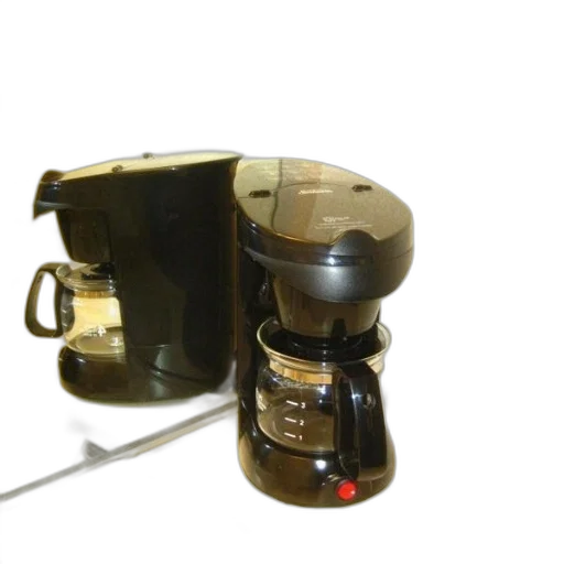 staff, robot, 3d render, black, coffee, maker, glass, carafe transparent PNG cut-out