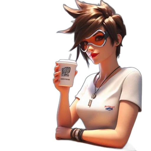staff, robot, concept art, pixel art, cartoon, anime, monochrome, animated transparent PNG cut-out