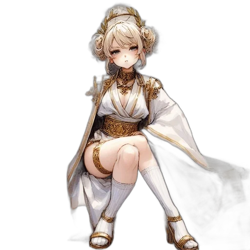 staff, dress, crown, sword, concept art, fantasy art, anime, pixel art transparent PNG cut-out