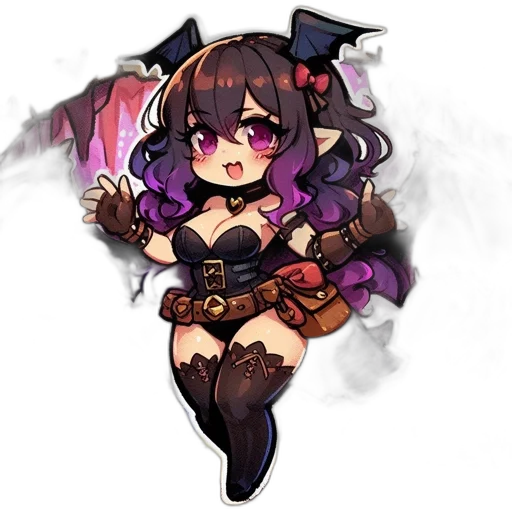 staff, weapon, pixel art, fantasy art, anime, concept art, dark, chibi-style transparent PNG cut-out