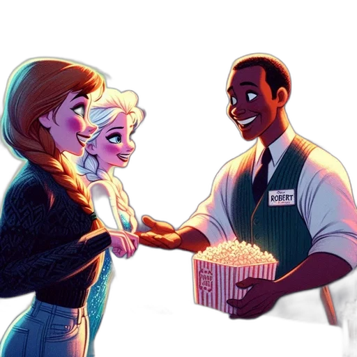 food, staff, robot, comic book art, cartoon, concept art, anime, neon lights transparent PNG cut-out