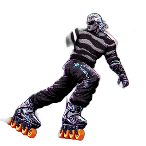 robot, creature, shoes, animal, concept art, 3d render, vaporwave, cyberpunk transparent PNG cut-out