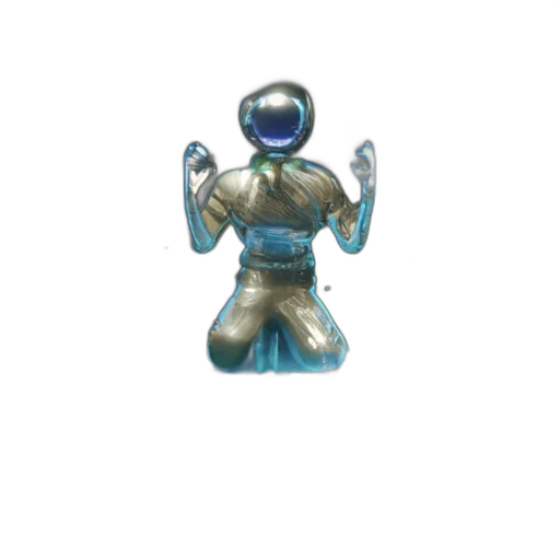 robot, weapon, staff, mask, 3d render, concept art, vaporwave, pixel art transparent PNG cut-out
