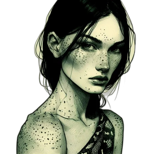 dress, face, jewelry, mask, fantasy art, comic book art, concept art, watercolor transparent PNG cut-out
