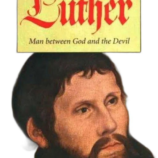 book, cover, title, luther, man, between, god, devil transparent PNG cut-out