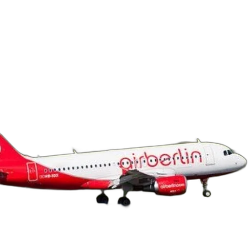 air, berlin, airplane, taking, off, runway, logo, prominently transparent PNG cut-out