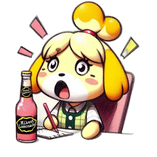 food, bottle, pixel art, anime, concept art, watercolor, cartoon, character transparent PNG cut-out