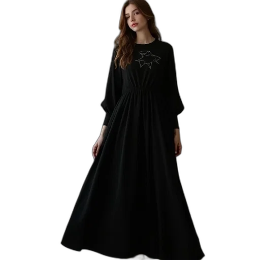 dress, dark, monochrome, temperl transparent PNG cut-out