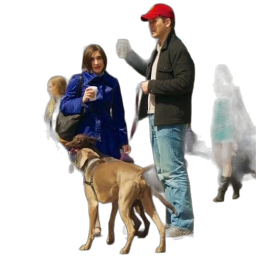staff, jacket, animal, umbrella transparent PNG cut-out