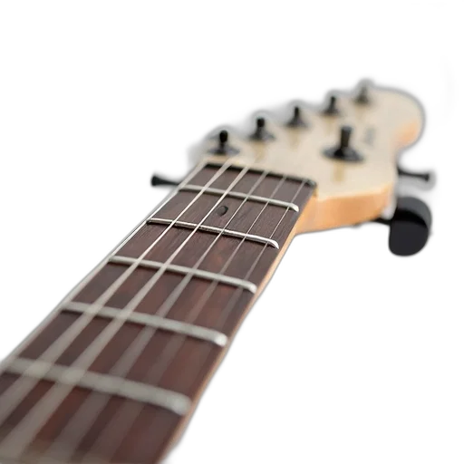 weapon, 3d render, photorealistic, close-up, image, guitar, neck, frets transparent PNG cut-out