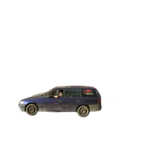 car, 3d render, concept art, photorealistic, pixel art, blue, parked, front transparent PNG cut-out