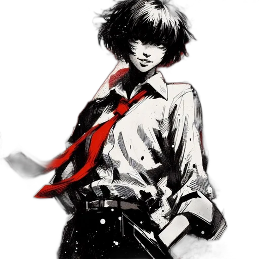 staff, jacket, weapon, sword, concept art, comic book art, watercolor, anime transparent PNG cut-out
