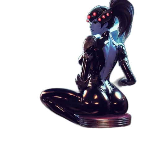 robot, creature, jewelry, dress, concept art, 3d render, cyberpunk, fantasy art transparent PNG cut-out