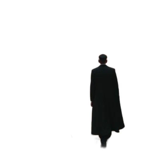 jacket, staff, umbrella, robot transparent PNG cut-out