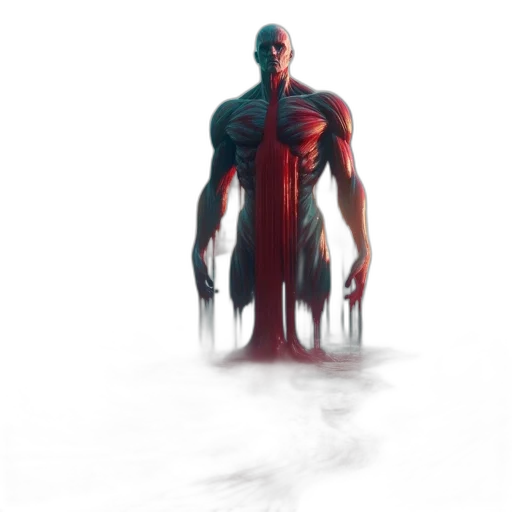 creature, robot, concept art, 3d render, comic book art, fantasy art, underwater, fog transparent PNG cut-out
